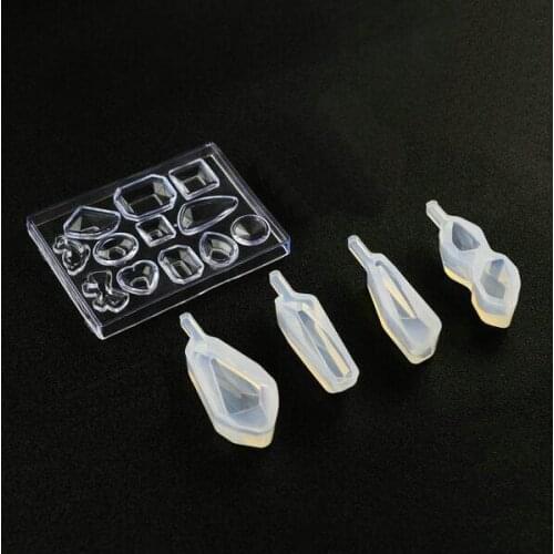 Mix Geometric Shape Cabochon Silicone Earrings Mold Necklace Pendant Mold for Epoxy Resin molds Jewelry Making DIY Crafts moulds