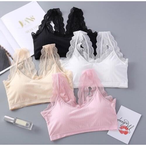 Bras for women Push Up Lace Tube Tops Seamless Padded Bras Lingerie Full Cup Breathable Bralette Wire Free Sleep Bra Girls