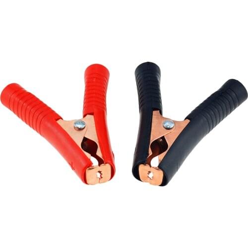 2PCS Car Alligator Clips Battery Clamps Crocodile Clip 100A Red Black For Auto Battrey Charger Charging Connect Connector Socket