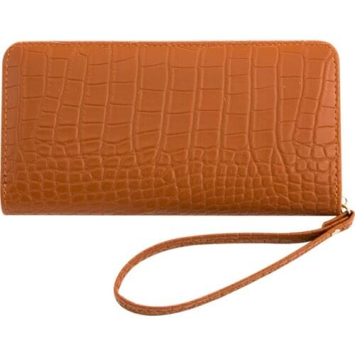 2021 Womens PU Leather Long Wallet Crocodile Pattern Cluth Bag Fashion Female Solid Color Wallet Coin Purse Card Bag Dropship