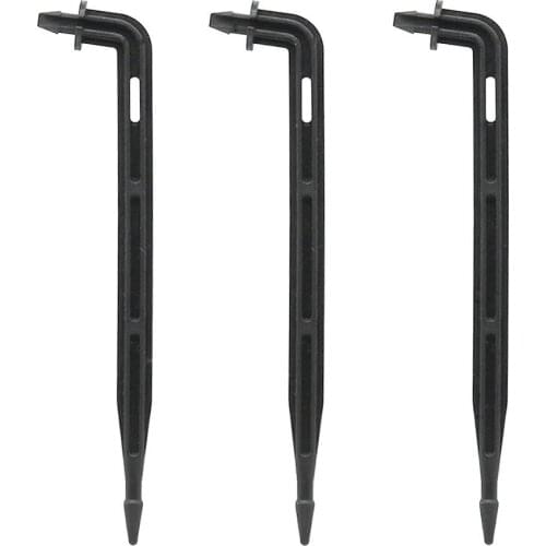 500 Pcs 3/5mm hose Interface Bend Arrow Dripper Garden Micro Drip Irrigation Drops Emitters Watering Drippers