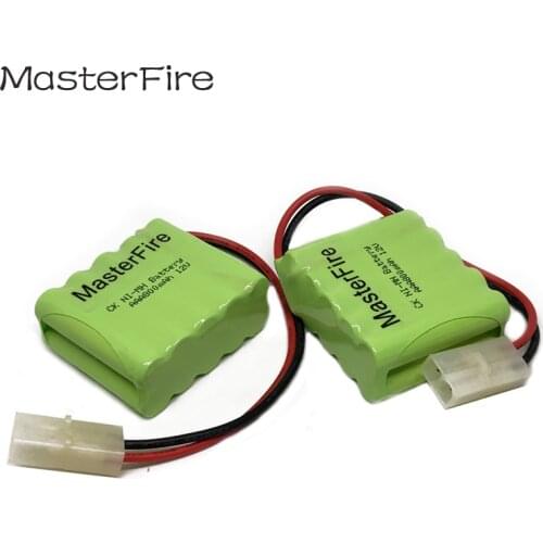 MasterFire 3pack/lot New Ni-MH 12V AAA 800mAh Battery Rechargeable NiMH Batteries Pack With Plugs For Model plane, toy car
