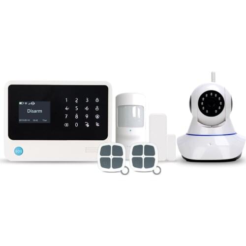 433MHz Wireless Alarm System Security WIFI GSM SMS GPRS Home Security Alarm System work with 2mp Wifi IP Cameras