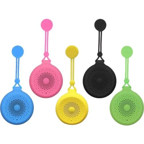 Wireless Waterproof Bluetooth Shower Speakers USB Rechargeable Lanyard Sucker Suction Cup for Bathroom Sports Beach Pool