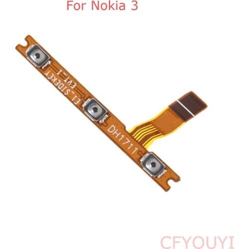 OEM Side Key Power On Off & Volume Buttons Flex Cable Replacement Part For Nokia 3