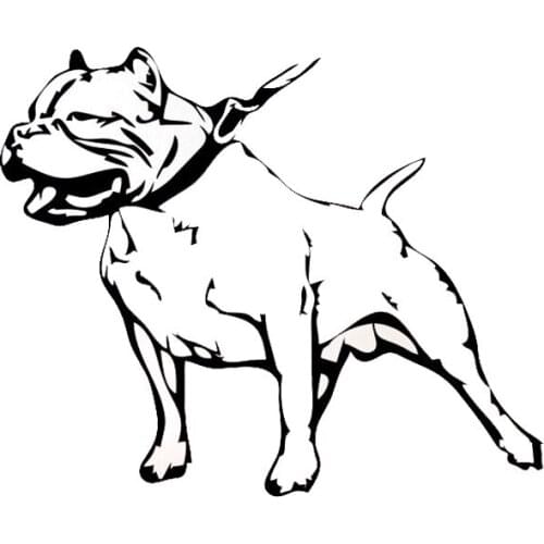 DasDecal American Bully Dog Car Sticker Waterproof Decal Laptop Suitcase Guitar Truck Motorcycle Auto Accessories PVC,14cm*12cm