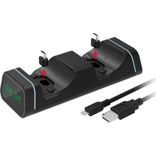 Dual Dock Charging Station Handle Controller Charger Dual Charging Dock Stand Station For Xbox Series X/S/ PS5 Charging Holder