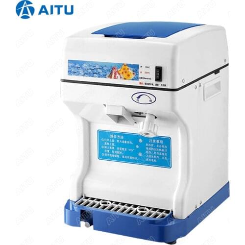 HK168 Aistan Shaved Ice Maker Slushie Machine with Stainless Steel Blades for Snow Cone Cocktails Organic for Bar Store Shop