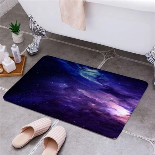 Starry Sky Entrance Door Floor Mat Door Mat Rectangle Non-Slip Foot Pad Home Welcome Carpet For Hallway Bath Kitchen Doormat