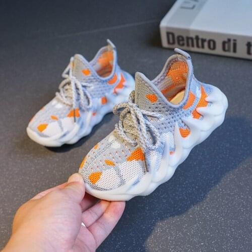 2021 Size 21-32 Kids Sneakers Children Shoes Boy Girls Shoes Breathable Walking Sneakers Fashion Casual Tennis Lightweight Shoes