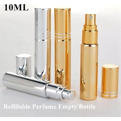 10ml Refillable Perfume Travel Scent Aftershave Atomizer Bottle Empty Pump Sprayosmetic Container Women Men Perfume Tools