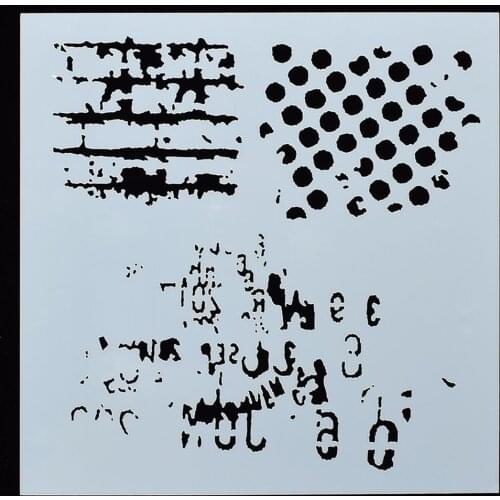 1PC Graffiti Shaped Reusable Stencil Airbrush Painting Art DIY Home Decor Scrap booking Album Crafts