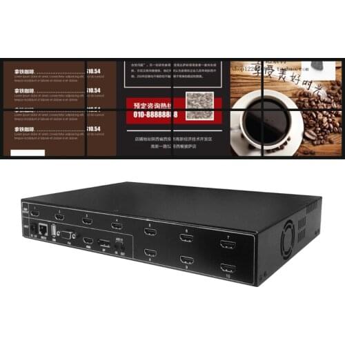 2X5 4K TV wall controller 2X2 2X3 2x5 3X3 10ch output TV video wall controller processor 2X4