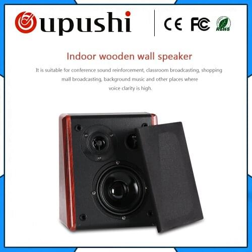 Oupushi CL314 PA system wall mount speakers audio wooden indoor wall speaker Music systems loudspeaker for low bass
