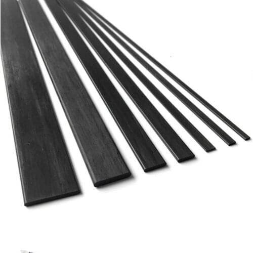 10pcs carbon fiber material flat 3x12mmx800mm carbon fiber rod flat carbon fiber tube carbon fiber sheet