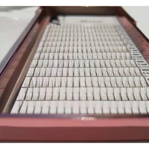 Fake Eyelashes Extention 9MM C Thickness Individual Las Handed Made Flufly Mink Clusters Lamination Individual Lashes
