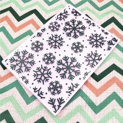 HOT plastic snowflake template craft card making paper card album wedding decoration scrapbooking Embossing folders