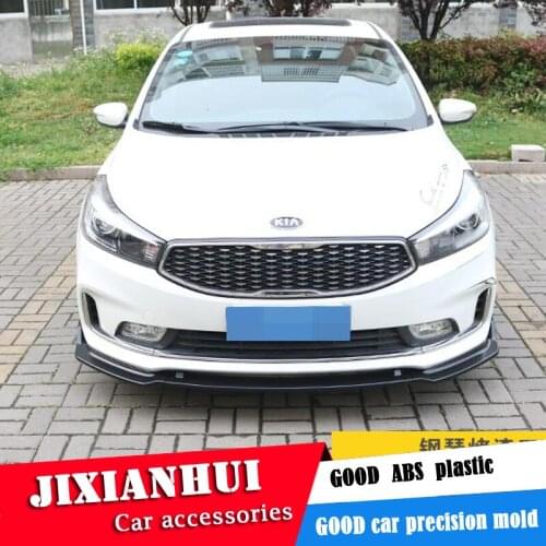 For Kia Forte Body kit spoiler 2017-2018 For Kia Forte K3 ABS Rear lip rear spoiler front Bumper Diffuser Bumpers Protector
