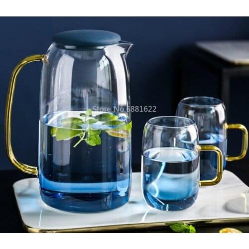 Glass Cold Kettle Household Heat Resistant High Temperature Explosion-proof Cool Kettle Large Capacity Cold Water Cup Teapot