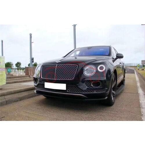 Fibra de carbono frp v8 para w12 kit corpo do carro amortecedor dianteiro lábio traseiro difusor spoiler traseiro espelho capa p