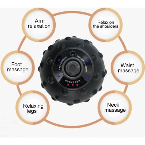 4 Speed High Intensity Vibrating Massage Ball for Fitness Yoga Muscle Relief Treatment SAL99