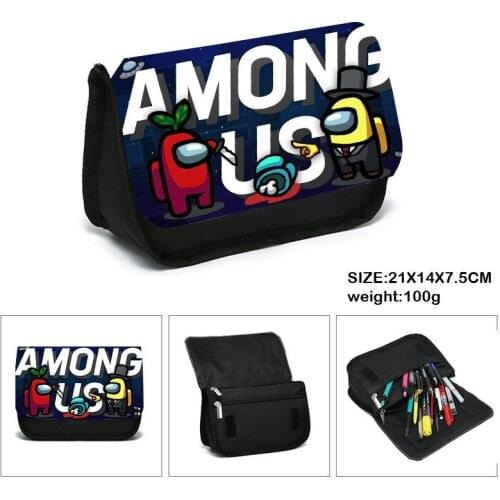 Large Capacity Pencil Bag Cartoon Animal Stationery Waterproof Oxford Pen Bag Large Zip Compartment Pencil Case School Supplies