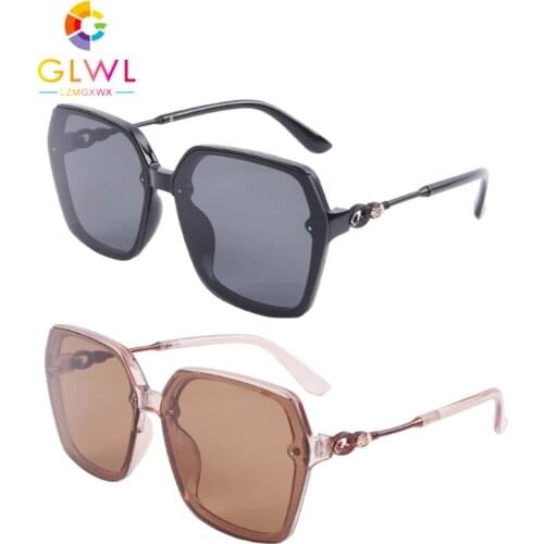 Womens Sunglasses 2021 Vintage Glasses Luxury Square Sun Lenses Fashionable Drivers Sunglass Female Oversized Eyewear Girls