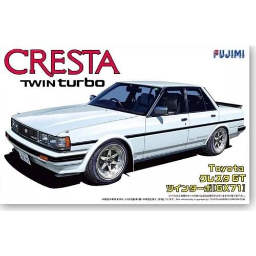1/24 Fujimi Plastic Assembled Car Model Toy Toyota Cresta GT Twin Turbo GX71 Static Model DIY Model Kit #03884