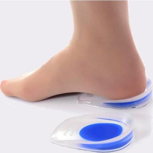 1 Pair Men Women Silicon Gel heel Cushion insoles soles relieve foot pain protectors Spur Support Shoe pad High Heel Inserts