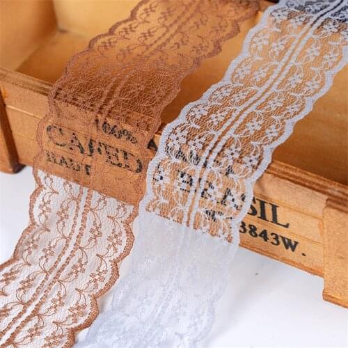 10m Colorful Lace Ribbon Lace Trim Fabric Rustic Wedding Decoration Handcrafted Embroidered Sewing Clothes Dress DIY Material