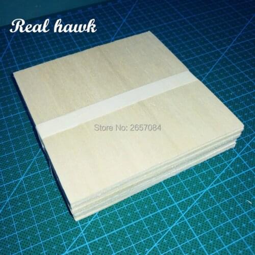 5pcs AAA+ Balsa Wood Sheet ply 100x100x3mm Model Balsa Wood Can be Used for Military Models etc Smooth DIY free shipping