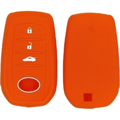 3 Buttons Remote Car Key Case Silicone Cover Fob For Toyota Highlander Land Cruiser Riez RAV4 Camry Prado Auto