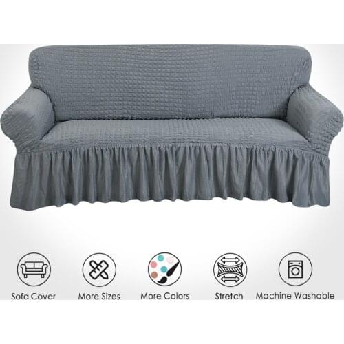 Seersucker Sofa Cover Spandex Sofa Cover for Living Room Elastic Couch Cover Sofa Slipcover housse canape dangle
