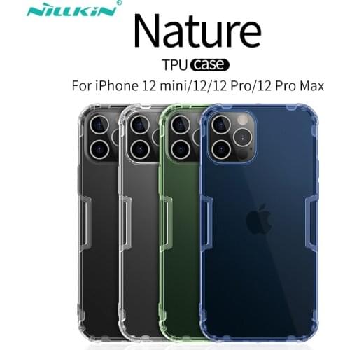 For iPhone 12 Pro Max Case Nillkin Transparent TPU For iPhone 12/12 Pro Case Soft Silicon Protective Cover For iPhone 12 mini