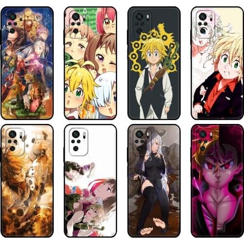Black tpu Case For Xiaomi Redmi 9T Case Redmi Note 9T Note 10 Pro Case Nanatsu no Taizai 7 Deadly Sin