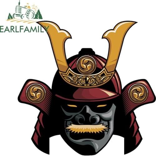 EARLFAMILY 13cm x 12.6cm for Samurai Car Stickers Funny Decal Graffiti Windshield Waterproof Vinyl Car Wrap Stickers Sunscreen