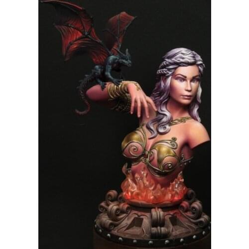 1/12 Scale Resin Bust Sexy Elf Evelyn Unpainted Figure Model Kit Free Shipping