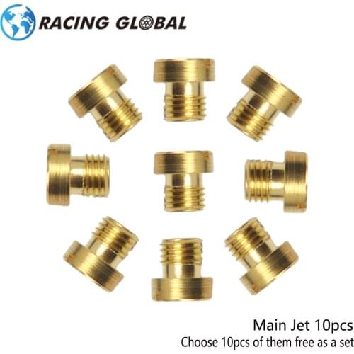 ALCON-Racing 5mm Carburetor Main Jet For VM11-22 Carburetor Racing Motor Carb Large Round Main Jets #62.5-#180 10pcs