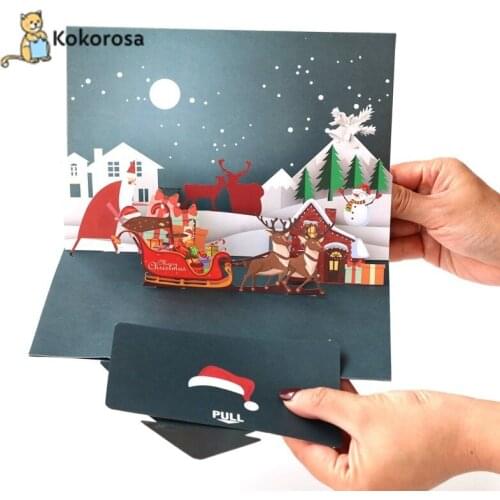 Kokorosa Christmas Greeting Card Cutting Dies Metal Dies Scrapbooking Album Card Making Embossing Stencil Diecuts New 2021