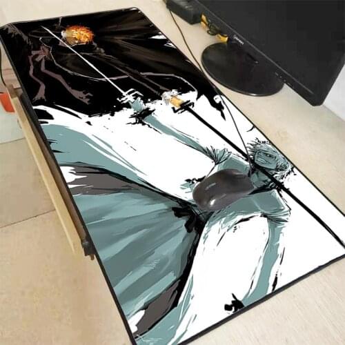 MRGBEST Bleach Anime Mouse Pad Gamer Large Locking Edge Soft Durable Gaming Mousepad Non-slip Rubber Computer Desk Mat Xl Xxl