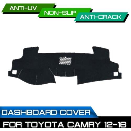 Car Dashboard Mat Anti-dirty Non-slip for Toyota Camry 2012 2013 2014 2015 2016 Dash Cover Mat UV Protection Shade