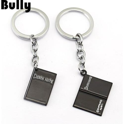 Creative Popular Anime DEATH NOTE Keychain Retro Black Notebook Keyring Bag Pendant Small & Exquisite Key Chain Accessories Cute