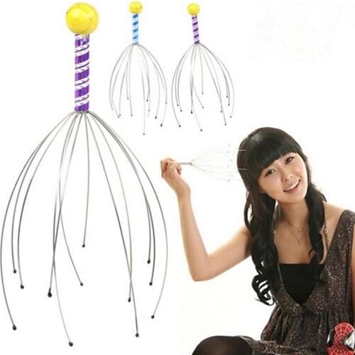 Metal Octopus Head Massager Scalp Relaxation Massage Tool Body Pain Massager Stress Relief Relaxing Octopus Claw Care Massager