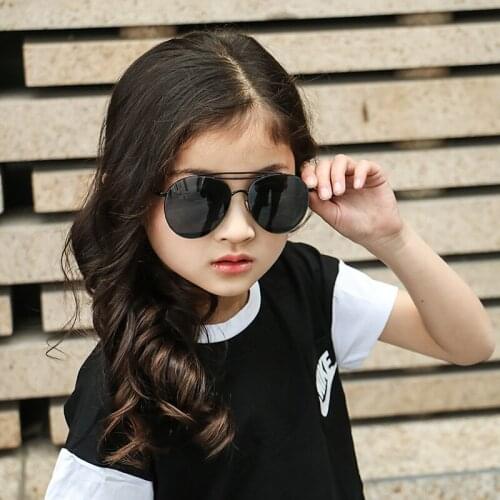 Parent-child model of metal frame sunglasses male children ms Korea glasses C303 tears fashion decoration