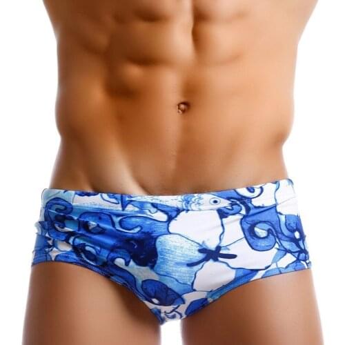 Push Up Pad Mens Swim Briefs Gay Bikini Swimwear New Quick Dry Men Swimming Shorts Surf Beach Pant Men Sexy Trunks Swimsuit