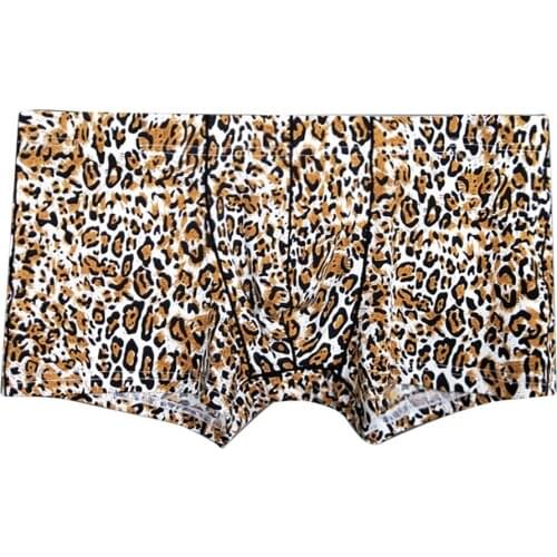 Brand Rose Print Men Underwear Sexy Men Boxer Breathable Comfortable Underpants Male Pants U Pouch Fashion Underwear boxer men