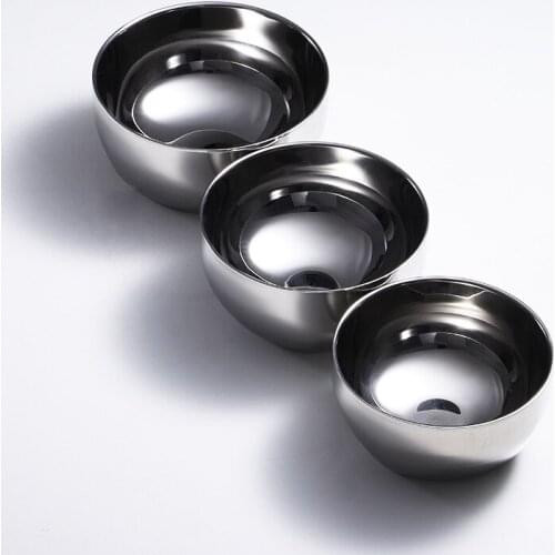 Set of 3 304 Stainless Steel Soup Bowl Dinner Tableware Cutlery Dinnerware Spoon Knife Fork Kitchen Accessories Tools