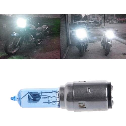 YAM Motorcycle DC 12V 35W BA20D Headlight Bulb White Light Bright Lamp High Quality