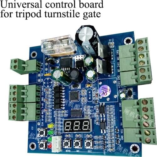 New Control panel PCB for tripod turnstile gate mechanism with LED display DC24V
