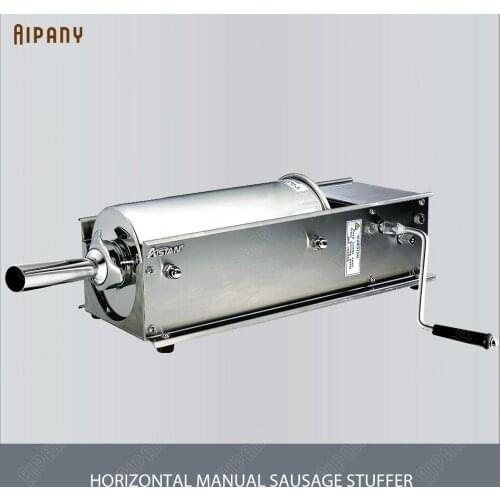 HV3L manual sausage stuffer horizontal portable stainless steel hand sausage filler filling machine